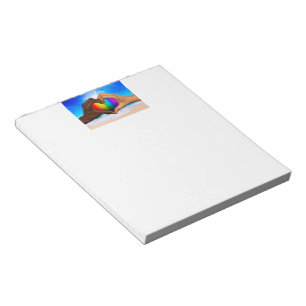 SlipperyJoe's two Hearted hands interracial male h Notepad