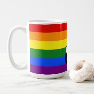 SlipperyJoe's two-spirit pride flag Indigenous sym Coffee Mug