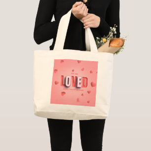 SlipperyJoe's Valentine's Day gifts romantic tone  Large Tote Bag