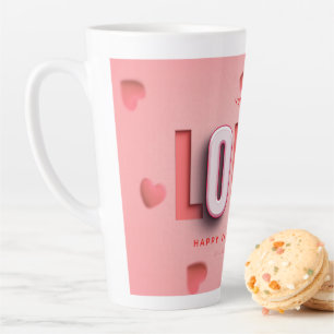 SlipperyJoe's Valentine's Day gifts romantic tone Latte Mug