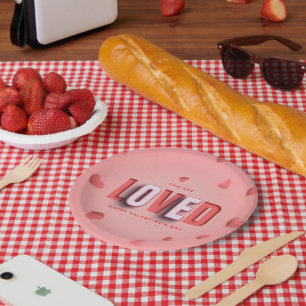 SlipperyJoe's Valentine's Day gifts romantic tone Paper Plate