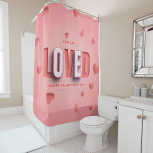 SlipperyJoe's Valentine's Day gifts romantic tone Shower Curtain