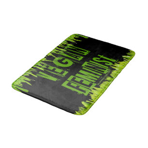 SlipperyJoe's vegan feminist attention-grabbing br Bath Mat