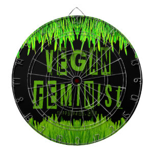 SlipperyJoe's vegan feminist attention-grabbing br Dartboard