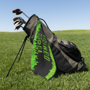 SlipperyJoe's vegan feminist attention-grabbing br Golf Towel