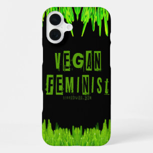 SlipperyJoe's vegan feminist attention-grabbing br iPhone 16 Plus Case