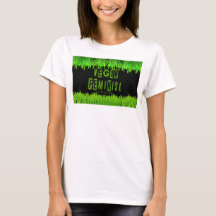 SlipperyJoe's vegan feminist attention-grabbing br T-Shirt