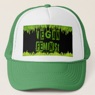 SlipperyJoe's vegan feminist attention-grabbing br Trucker Hat