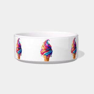 SlipperyJoe's vibrant ice cream cone food classic  Bowl