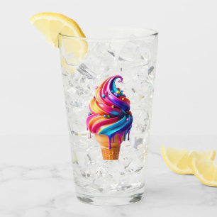 SlipperyJoe's vibrant ice cream cone food classic  Glass