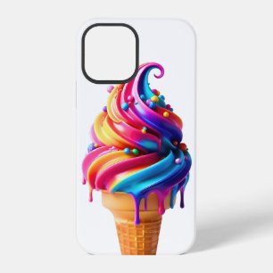 SlipperyJoe's vibrant ice cream cone food classic  iPhone 12 Pro Case