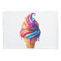 SlipperyJoe's vibrant ice cream cone food classic