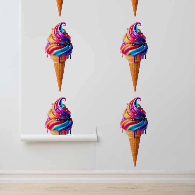SlipperyJoe's vibrant ice cream cone food classic  Wallpaper (Application)