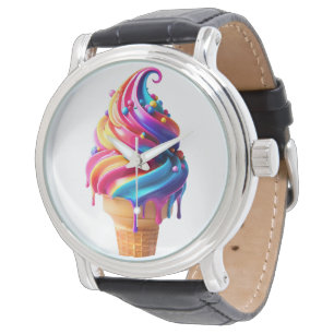 SlipperyJoe's vibrant ice cream cone food classic  Watch