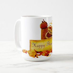 SlipperyJoe's warm festive Thanksgiving vibe rusti Coffee Mug