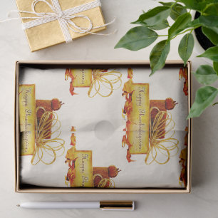 SlipperyJoe's warm festive Thanksgiving vibe rusti Tissue Paper