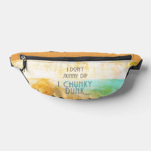 SlipperyJoe's warm idyllic beach scene campy skinn Bum Bags