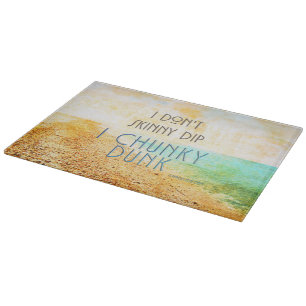SlipperyJoe's warm idyllic beach scene campy skinn Cutting Board