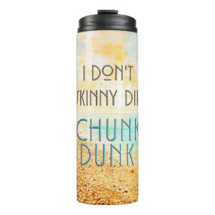 SlipperyJoe's warm idyllic beach scene campy skinn Thermal Tumbler