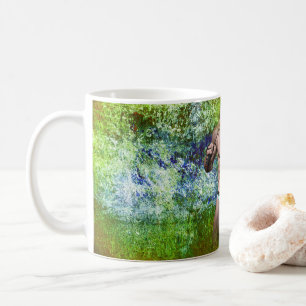 SlipperyJoe's white muscular sexy man speedo black Coffee Mug