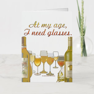 SlipperyJoe's wine drinkware cheeky pun red white  Foil Greeting Card