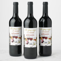SlipperyJoe's wine drinkware cheeky pun red white