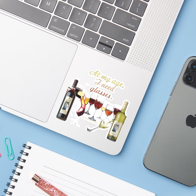 SlipperyJoe's Wine Glasses fermented grapes wine p (Laptop w/ iPhone)