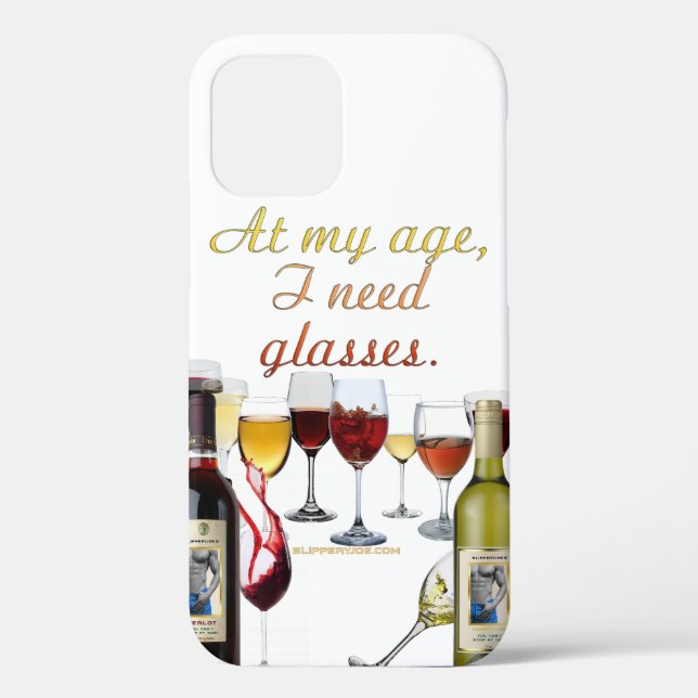 SlipperyJoe's Wine Glasses fermented grapes wine p Case-Mate iPhone Case (Back)