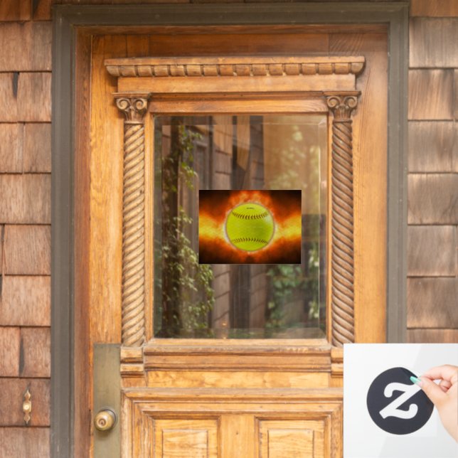 SlipperyJoe's yellow softball fireball flames rasp (Home Door)