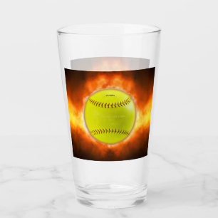 SlipperyJoe's yellow softball fireball flames rasp Glass