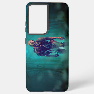 SlipperyJoe's zombie woods Halloween misty trees b Samsung Galaxy Case