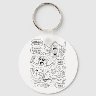 Slipping Into School Mode – Funny Summer Brain Car Key Ring