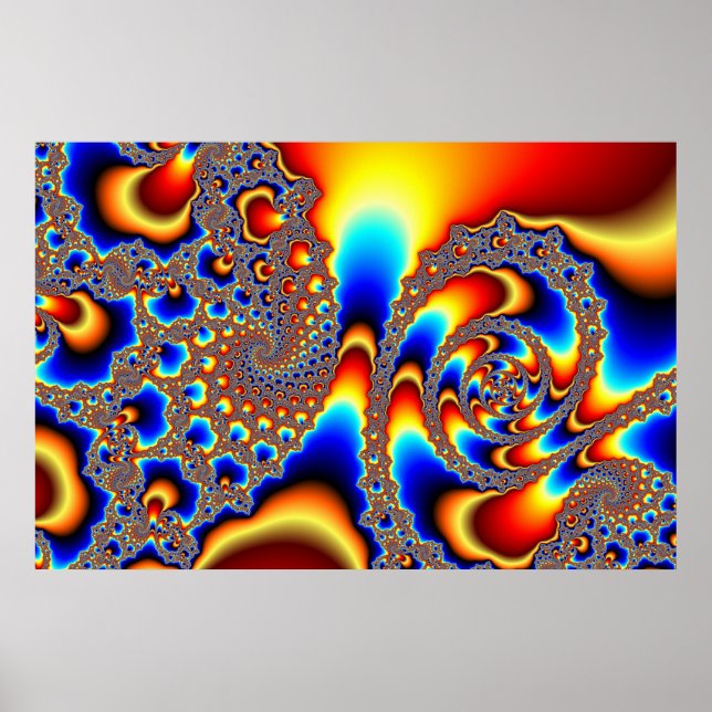Slipping Through - Fractal Art Poster (Front)