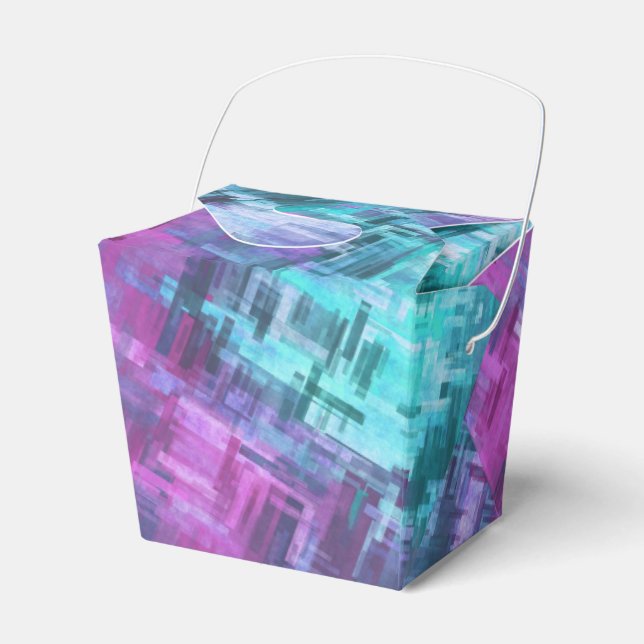 slipstream digihatch - teal and purple : favour box (Front Side)