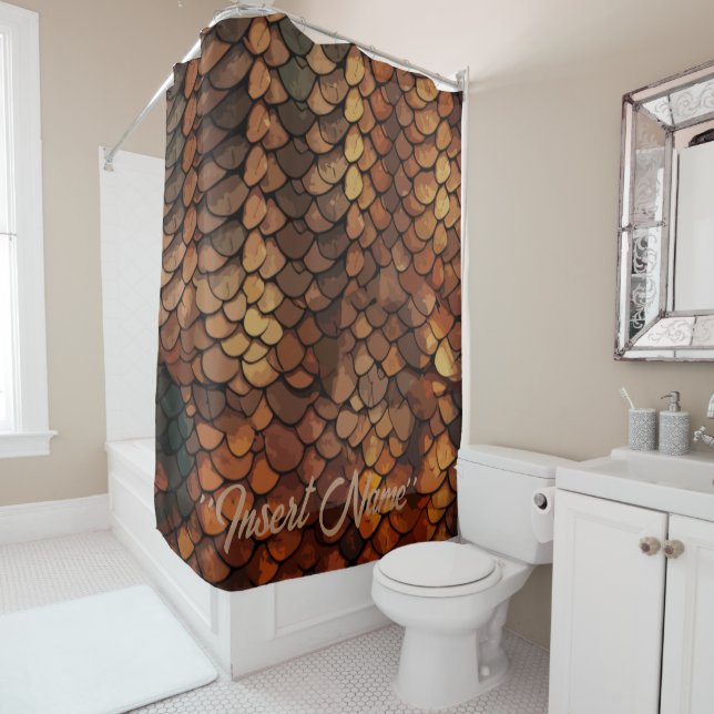 Slithering Chic Shower Curtain (In Situ)