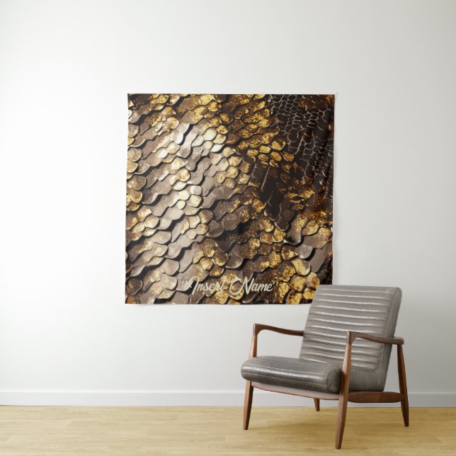 Slithering Chic Tapestry (In Situ)