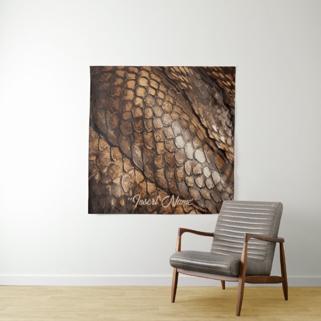 Slithering Chic Tapestry (In Situ)