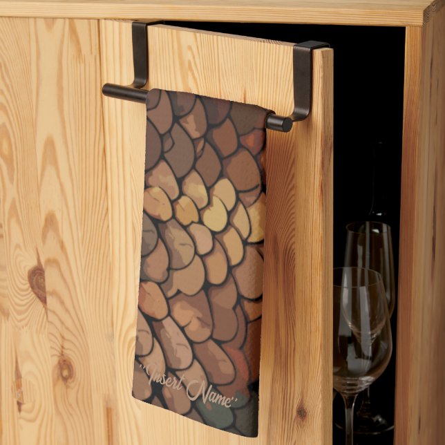 Slithering Chic Tea Towel (Thirds Fold)