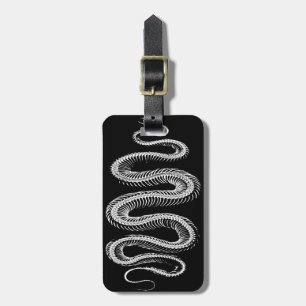 Slithering Snake Skeleton Luggage Tag