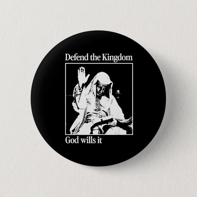 Sliver Mask King Baldwin Iv Meme The Leper King Wa 6 Cm Round Badge (Front)