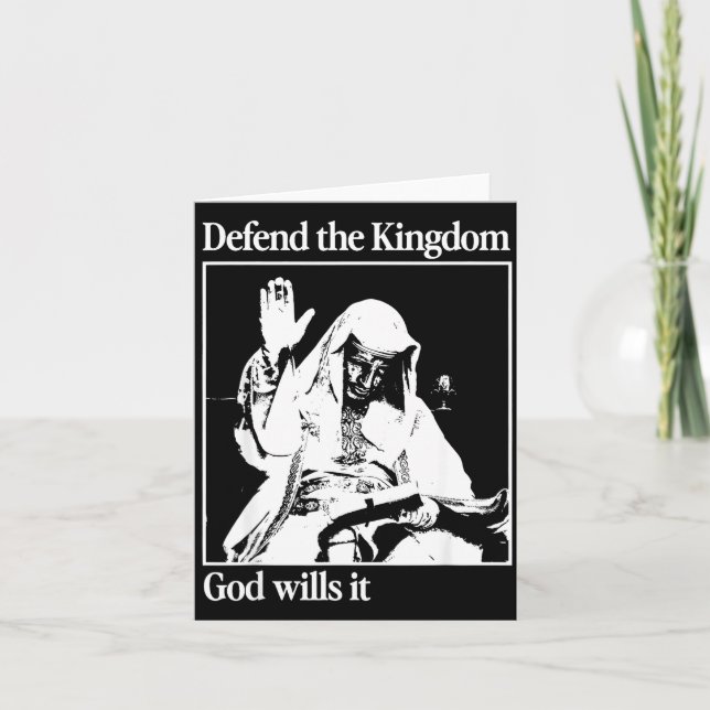 Sliver Mask King Baldwin Iv Meme The Leper King Wa Card (Front)