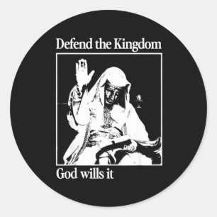 Sliver Mask King Baldwin Iv Meme The Leper King Wa Classic Round Sticker