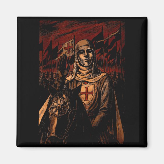 Sliver Mask King Baldwin Iv Meme The Leper King Wa Magnet (Front)