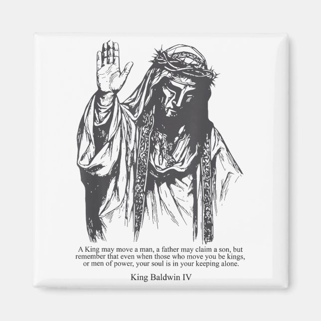 Sliver Mask King Baldwin Iv Meme The Leper King Wa Magnet (Front)