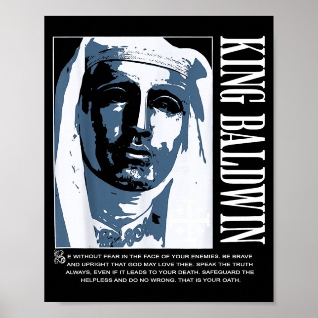 Sliver Mask King Baldwin Iv Meme The Leper King Wa Poster (Front)