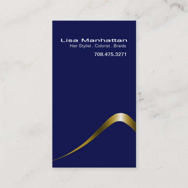 Sliver Sophisticated Business Card template (Front)