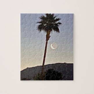 Slivered Moon 🌙 Under The Palm Tree 🌴 Jigsaw Puzzle