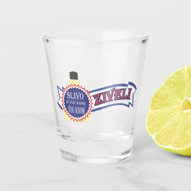 Slivo Ziveli Shot Glass (Front)