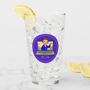 SLJ-VA Cartoon Logo Glass