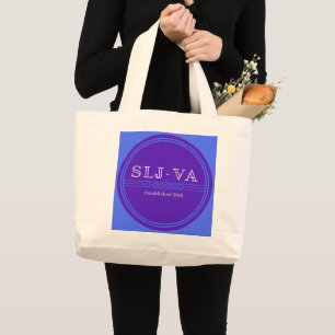 SLJ-VA Established 2016 Large Tote Bag